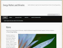 Tablet Screenshot of energymattersandmiracles.com